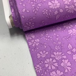  Liberty bomuld med capel blomster i lilla, 3055 B - pr. 0,25 meter